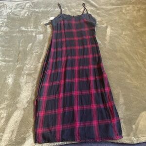 Black and Red Plaid Dress